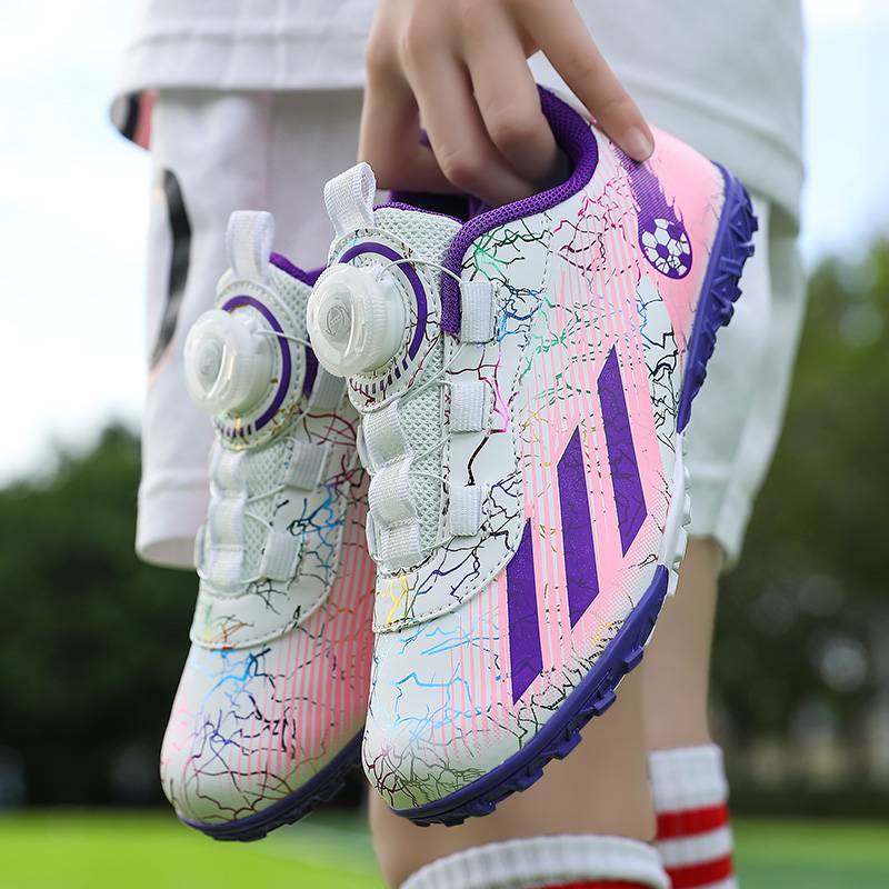 Genuine 2024 new children's football shoes girls broken nail professional training shoes girl elementary school shoes sports shoes