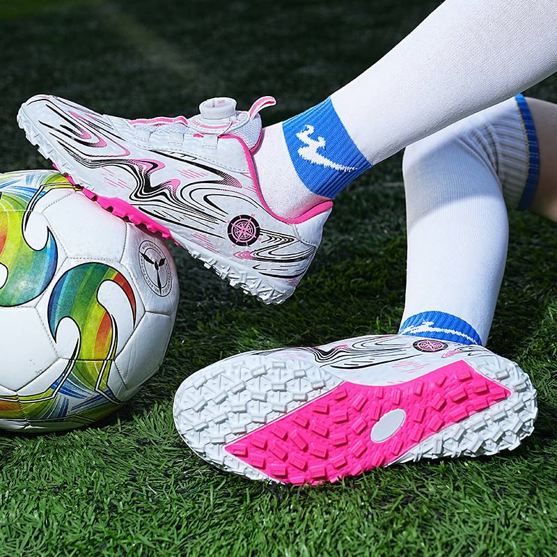 Genuine 2024 new children's football shoes girls broken nail professional training shoes girl elementary school shoes sports shoes