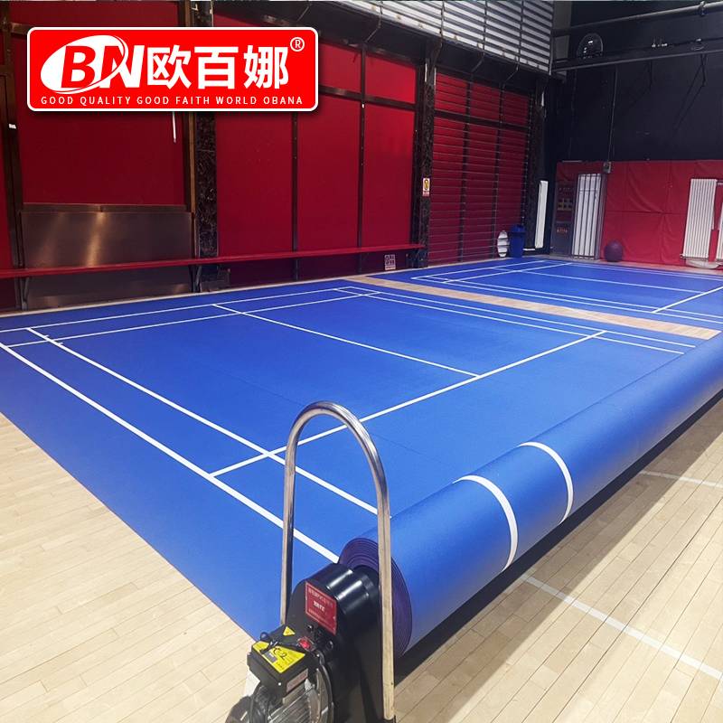 Obaina Badminton Platform Pork Rigid Ball Volleyball PVC Sports Floor Badminton Passenger Gas Cushion