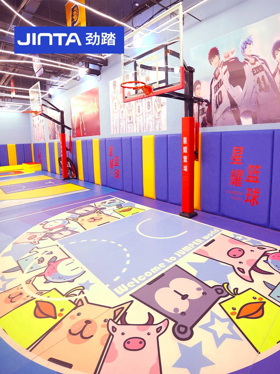 Basketball venue, rubber indoor and outdoor table tennis hall sports floor gym customized PVC plastic badminton floor mat
