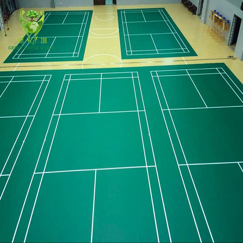 Badminton venue ground jelly basketball court professional indoor special anti -slip sports floor ping -out outdoor PVC plastic
