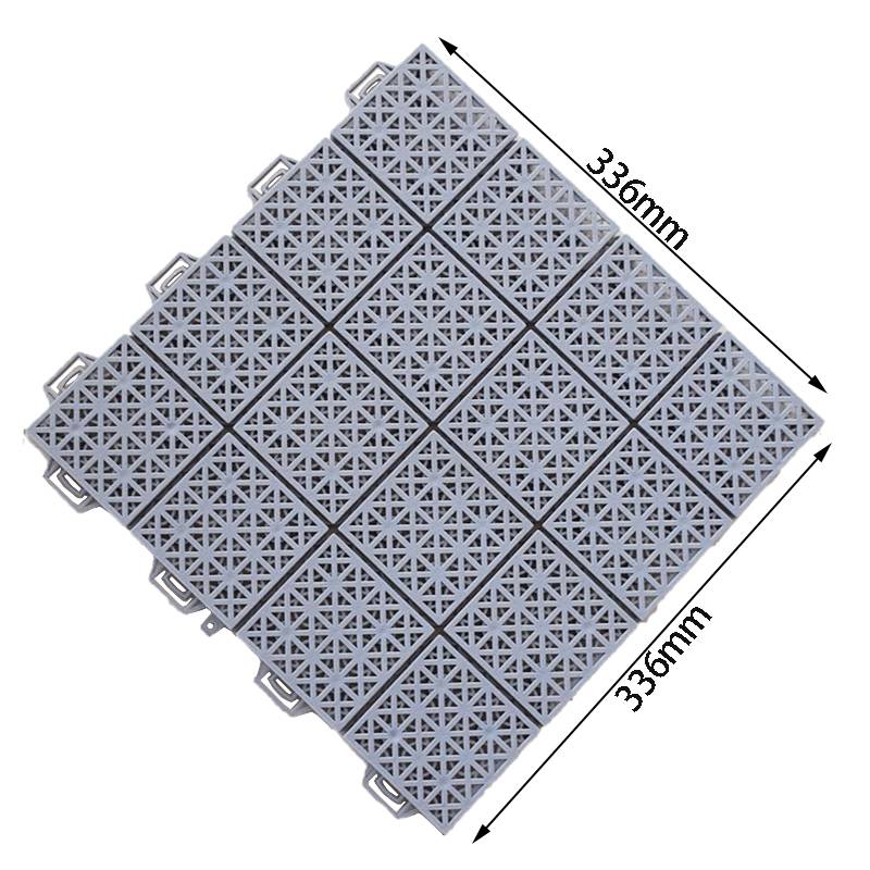 Plastic splicing 16 Miya Grid Suspending Floor Sports Outdoor Basketball Court Kindergarten Large soft connection Plastic pad
