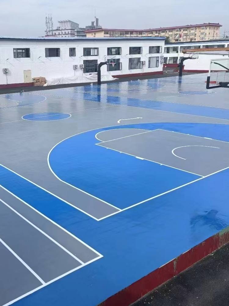 Silicon PU Stadium Outdoor Basketball Hall Badminton Stadium Tennis Stadium Tennis Stadium Sports Gel School Sports Place Silicon PU Material