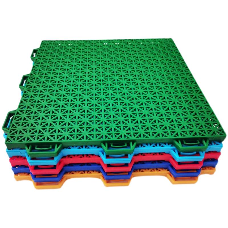 Suspended floor sports basketball court Kindergarten outdoor playground anti -slip plastic field assembly ground