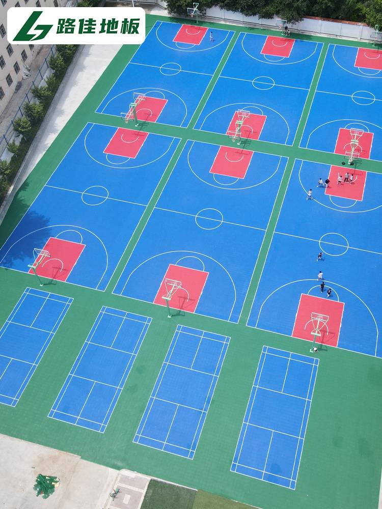 Basketball venue cushion outdoor floor assembly floor anti -sliding kindergarten floor cushion floor roller skating floor