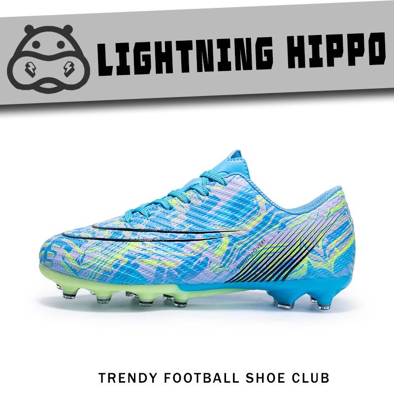 C Luo Assassin 15 Avocado Limited Edition Men and Women Adult AG Long Nail Children TF Broken Nail Low Training Football Sneakers