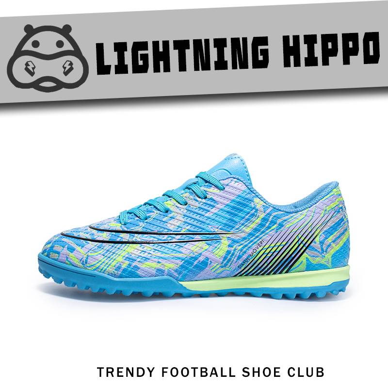 C Luo Assassin 15 Avocado Limited Edition Men and Women Adult AG Long Nail Children TF Broken Nail Low Training Football Sneakers