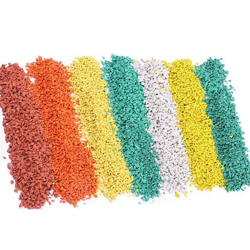 Plastic runway EPDM Rubber Granules School Playground Sports Silicon PU Stadium Floor Plose Geeral Flooring Material Construction