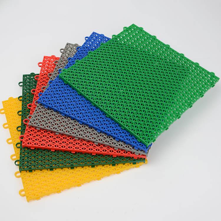 Suspended floor outdoor suspended assembly floor outdoor playground plastic runway basketball venue glue non -slip floor mat