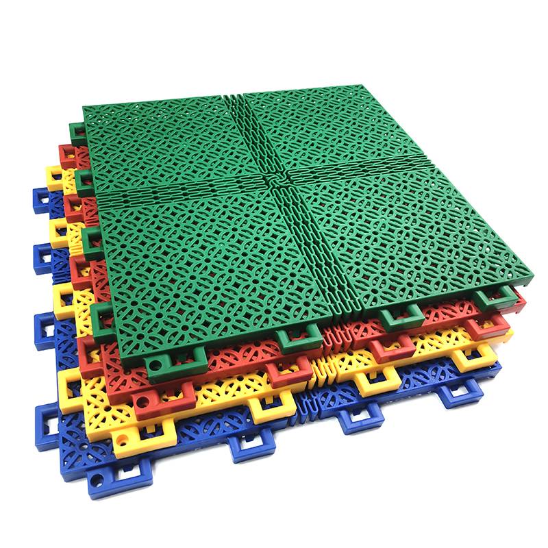 Outdoor basketball court suspended flooring kindergarten -outdoor suspended ground -assembled floor plastic non -slip motion