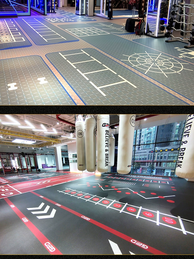Gym private teachings functional gelatin 360 Custom floor Children's body fitness basketball naughty castle custom patterns
