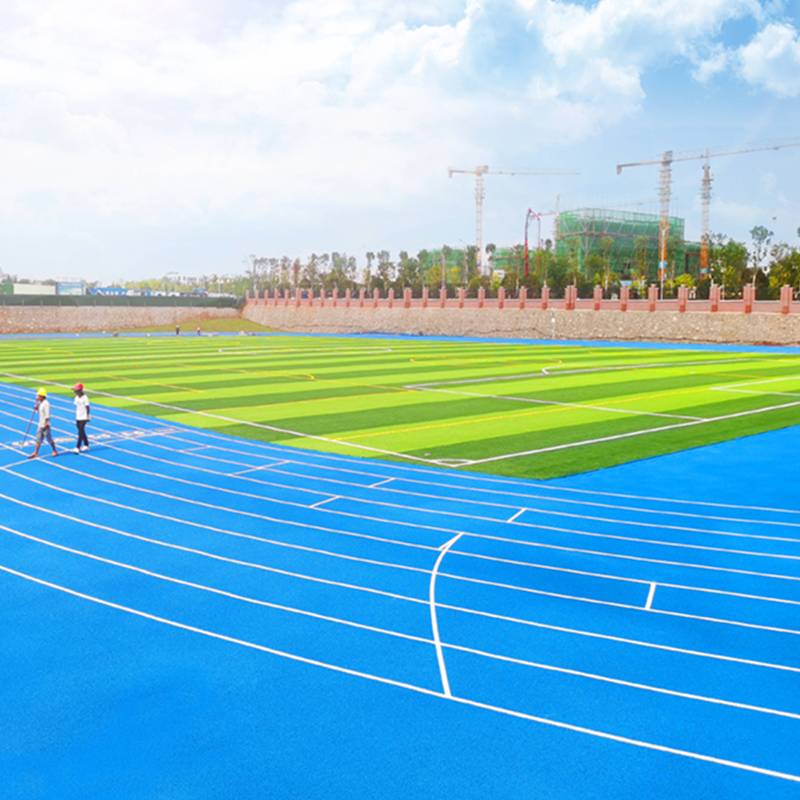 Plastic runway material prefabricated runway full -shaped glue movement venue material school sports field renovation supplement