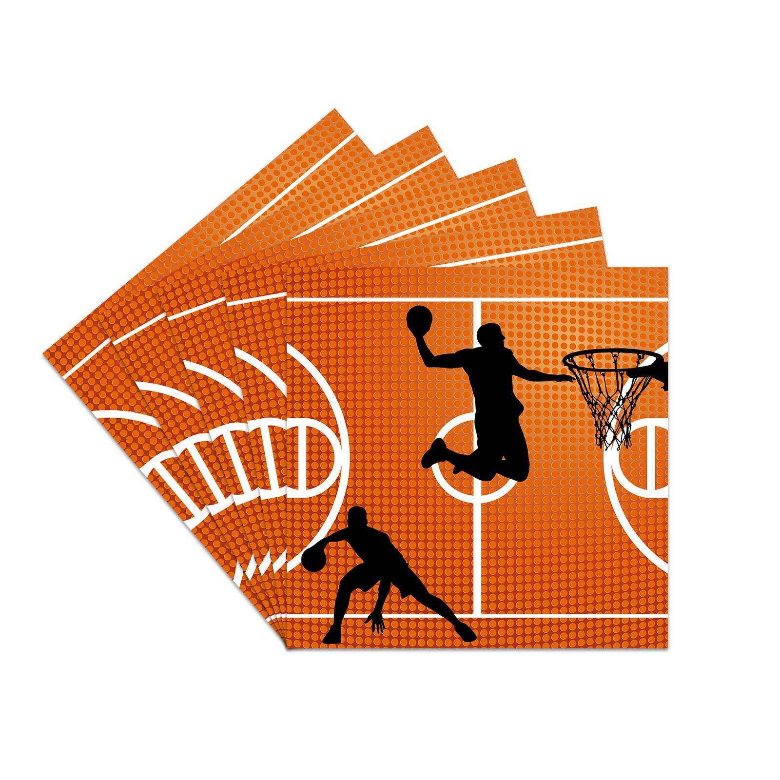 Twenty-four paper towels for basketball