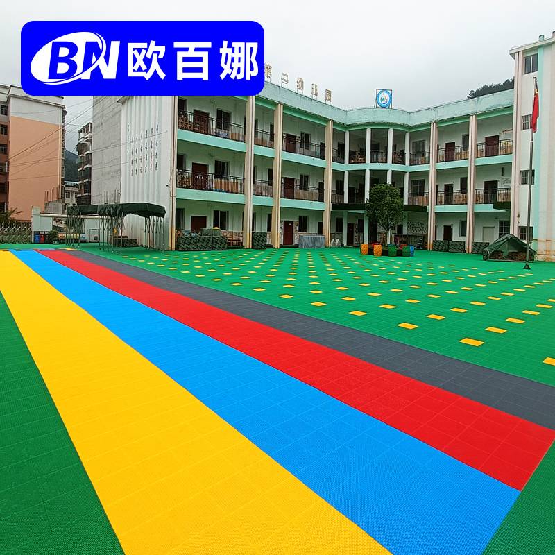 Oubana Kindergarten Suspended Flooring Outdoor Wheel Slip -Proted Slip -Splicing floor outdoor basketball court suspended floor pad