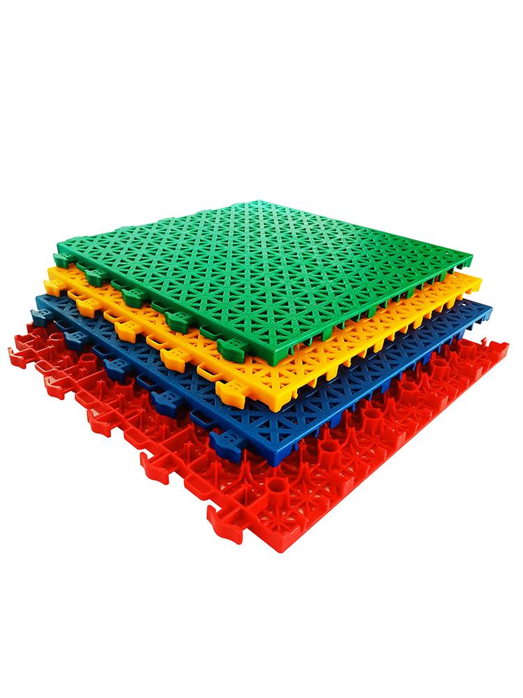 Suspended floor outdoor basketball venue kindergarten playground playground non -slip plastic runway outdoor stitching floor mats