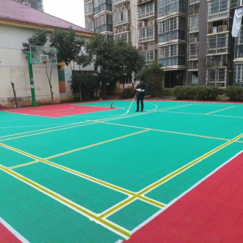 Basketball venue cushion outdoor floating floor assembly floor anti -sliding kindergarten ground plastic sports fitness floor