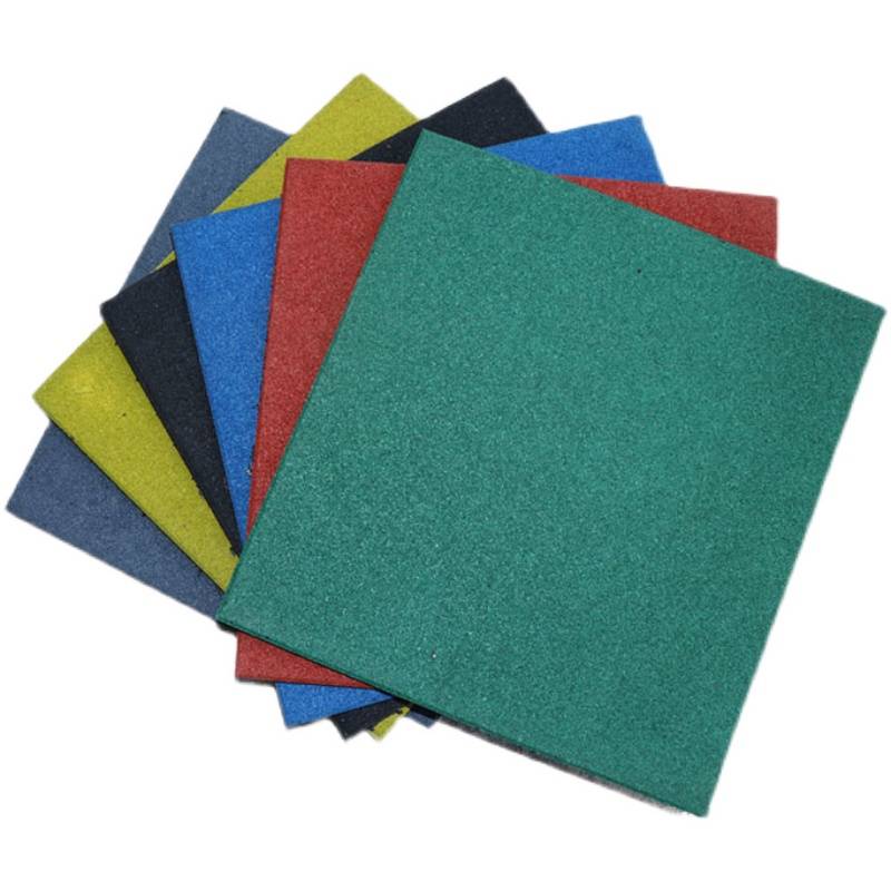 Rubber field outdoor playground slide fitness room non -slip rubber floor tile Kindergarten outdoor runway ground