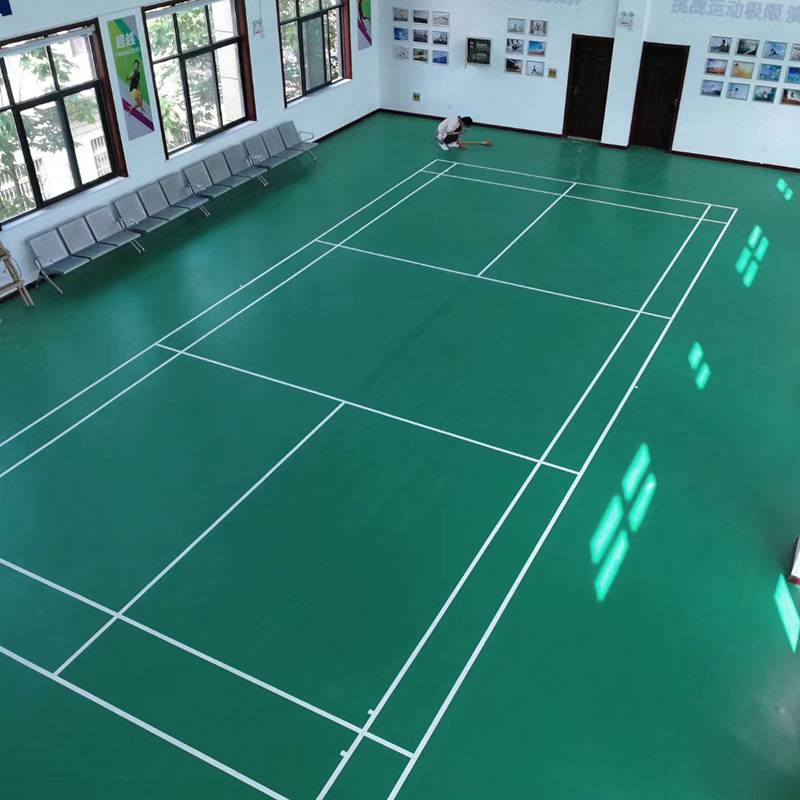 Indoor badminton venue rubber pads can move non -slip PVC sports floor pad training event special plastic floor