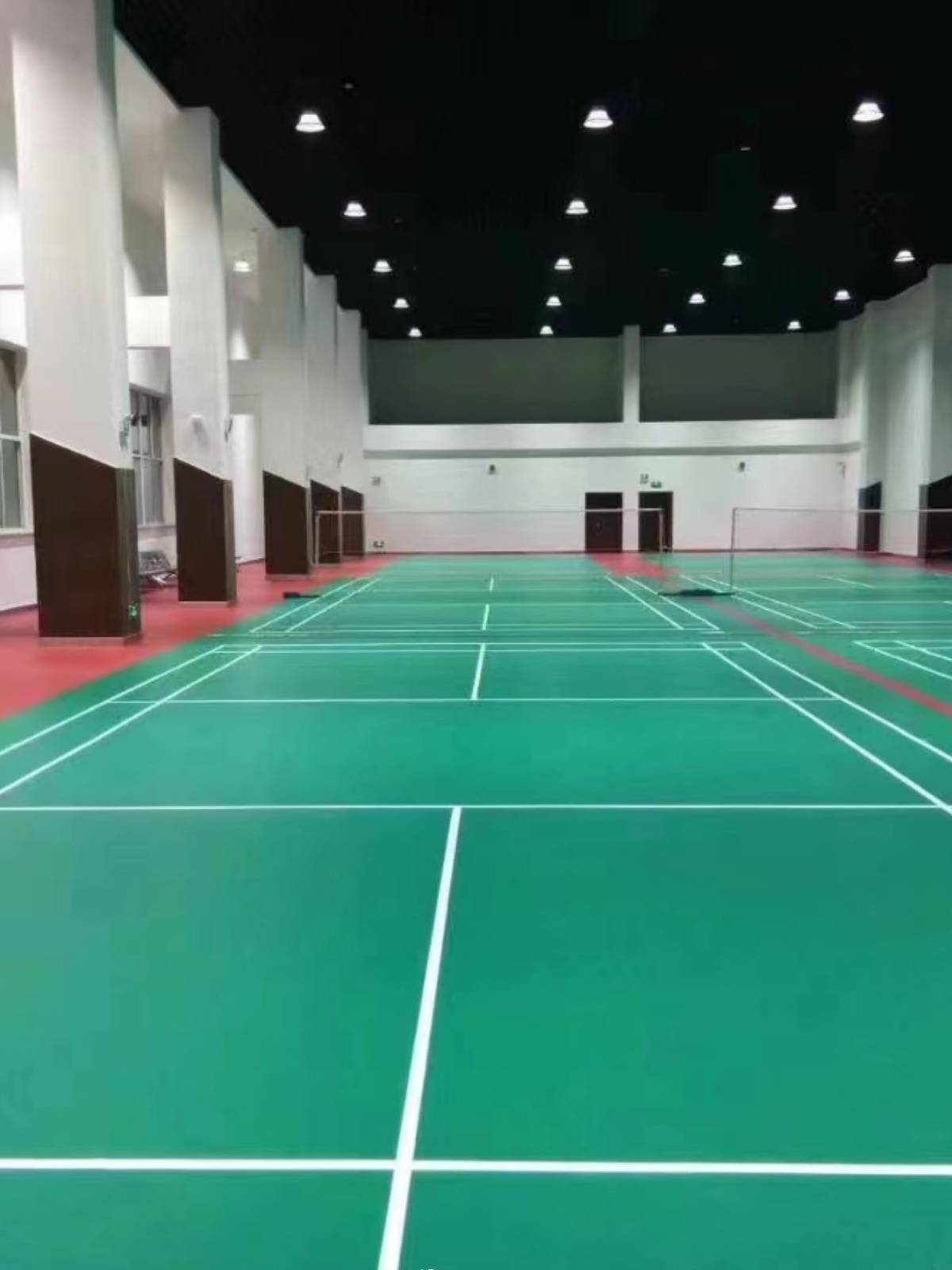 Badminton plastic cohesive indoor outdoor PVC sports floor can be charged with rolling air, the venue table tennis field rubber pads