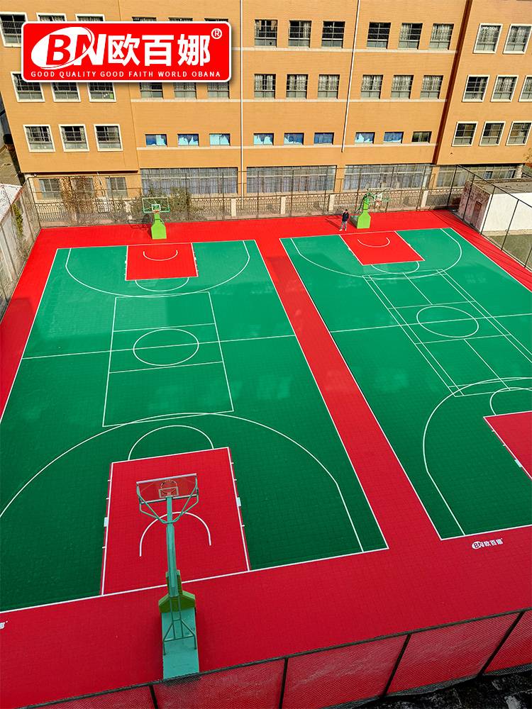 Oubana suspended floor basketball venue outdoor runway stitching sports flooring kindergarten suspended ground pad