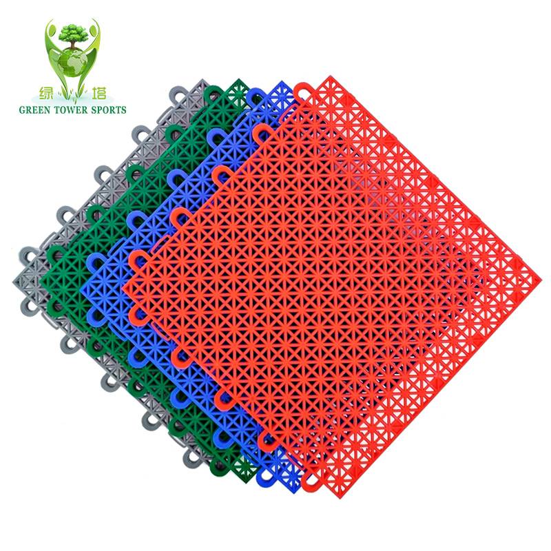 Suspended floor stitching plastic sports cushion grille sunscreen sunshine -sunscreen outdoor basketball field runway glue