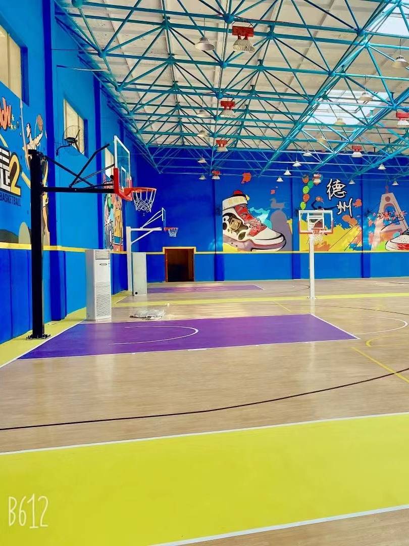 Basketball Court Special Sports Place Adhesive Room Children's Basketball Hall Sites Fitness Fitness Sensory Training Custom Plastic