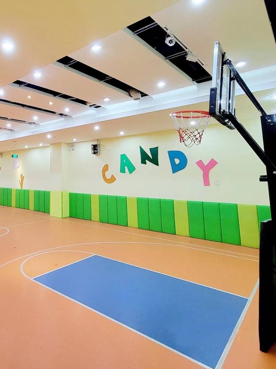 Basketball Court Special Sports Place Adhesive Room Children's Basketball Hall Sites Fitness Fitness Sensory Training Custom Plastic