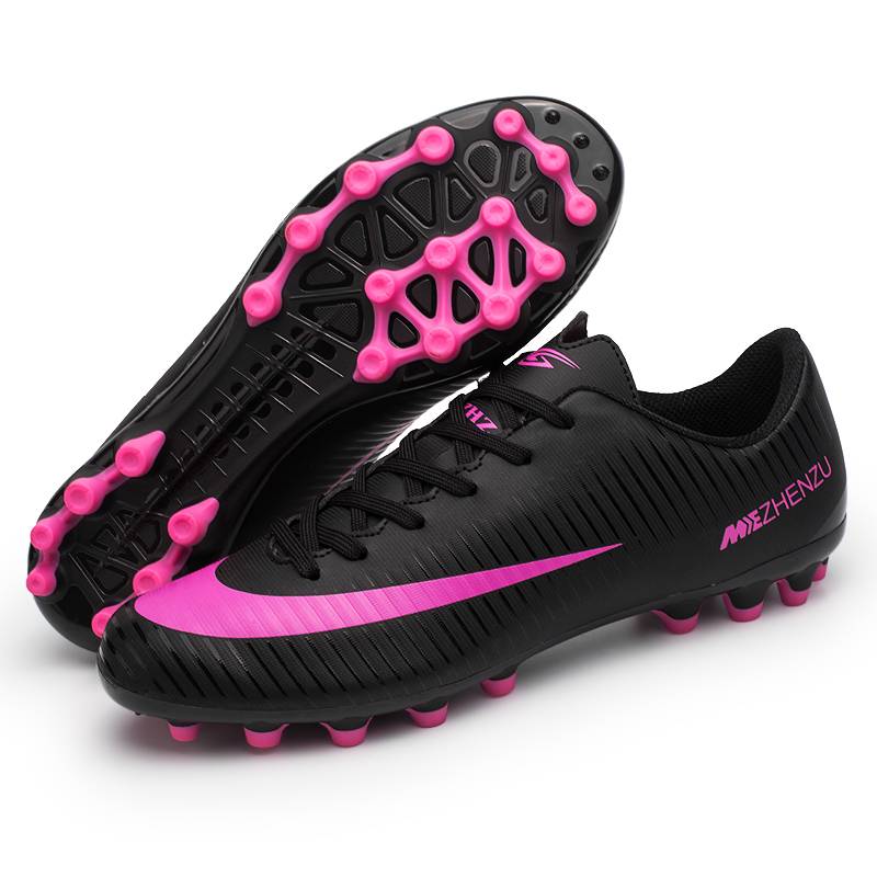 Ronaldo genuine football shoes men and women adult AG long nail children TF broken nail assassin poison bee -making student competition