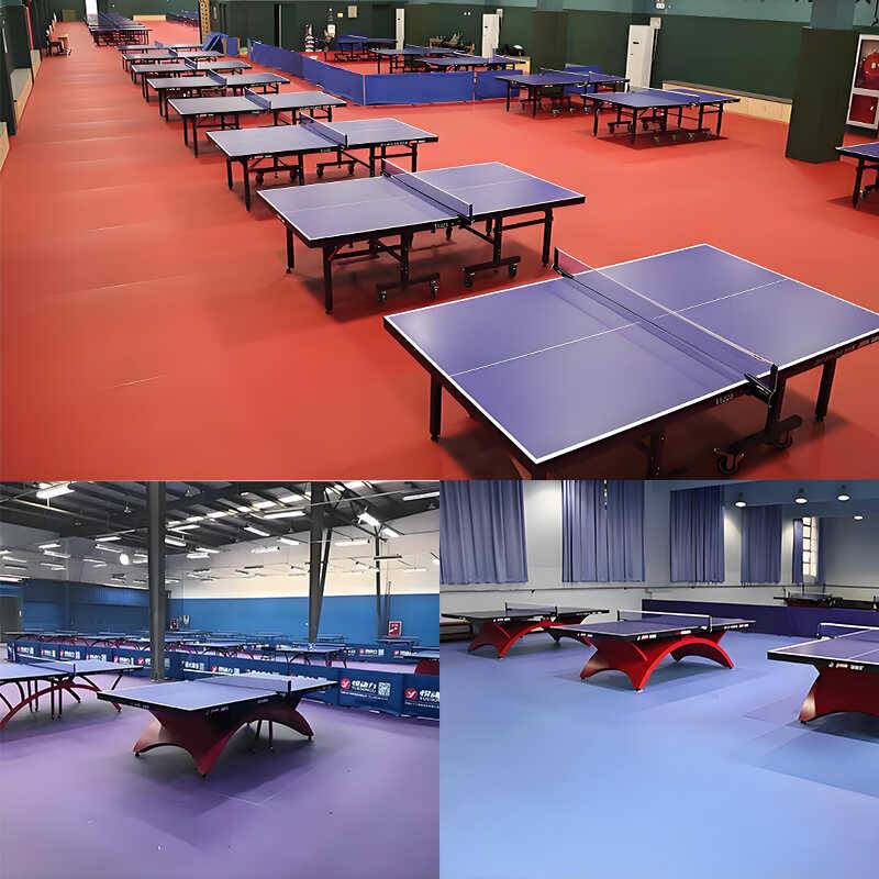 Badminton venue jelly pad table tennis basketball court PVC plastic sports floor non -slip and wear resistance