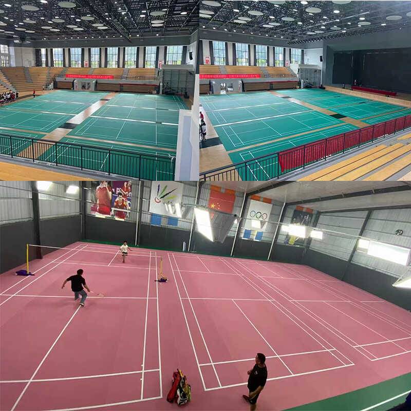 Badminton venue jelly pad table tennis basketball court PVC plastic sports floor non -slip and wear resistance