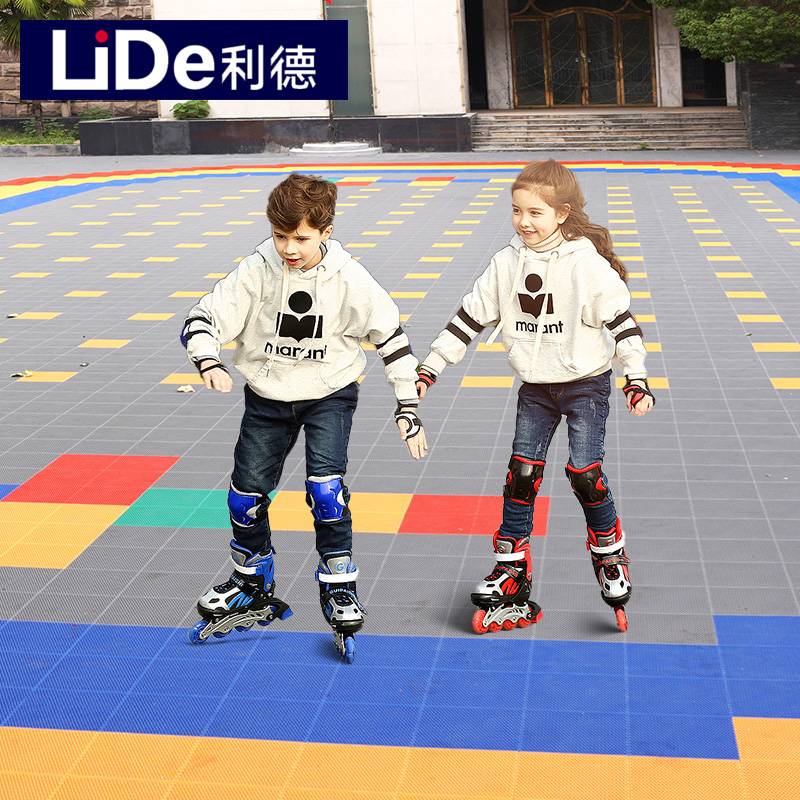 Suspended floor roller skating special kindergarten outdoor basketball venue outdoor outdoor skating floor -to -floor assembly floor