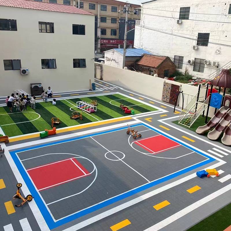 Suspended floor Kindergarten outdoor assembly plastic floor mats basketball court roller skating playground outdoor sports anti -skid floor