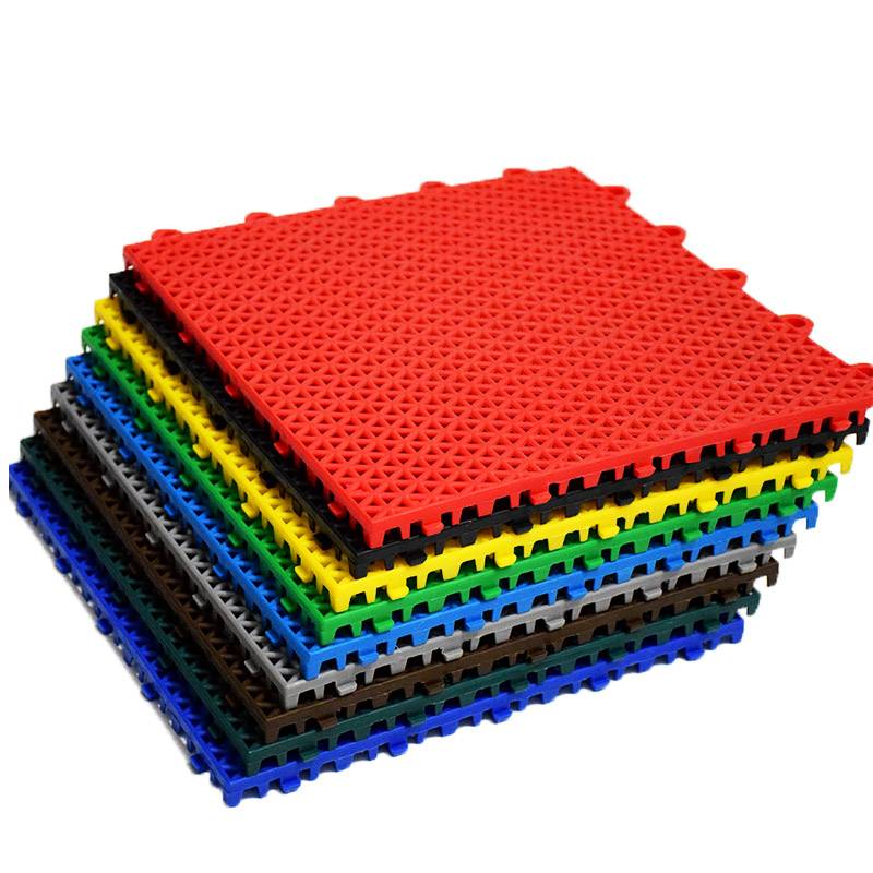 Suspended floor basketball court Kindergarten Outdoor Playground Outdoor Slip Rubber runway Plastic Sports Sports Stitching Place