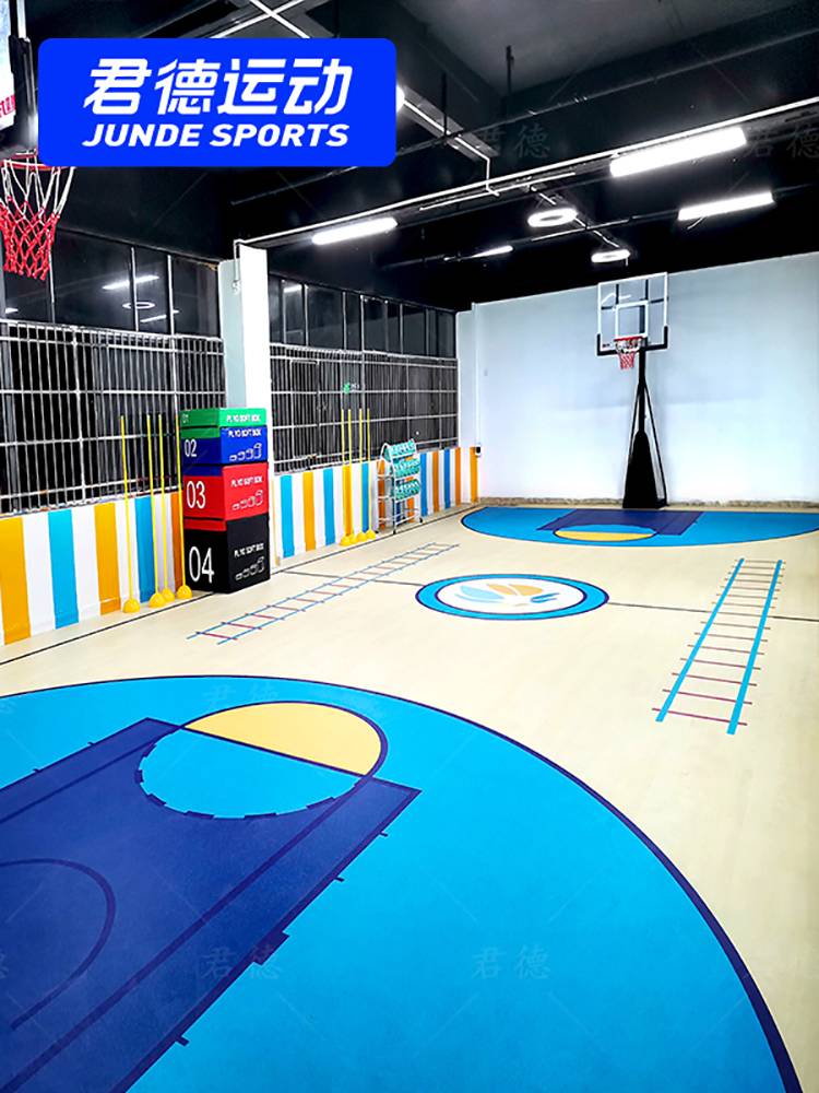 Basketball venue, tape -time custom stadium sports ground plywood PVC plastic special children's basketball venue rubber pad