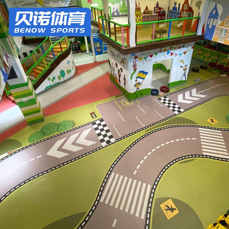 Children's basketball court is suitable for customized glue and fitness, gum mall, children's naughty castle, rotation custom glue