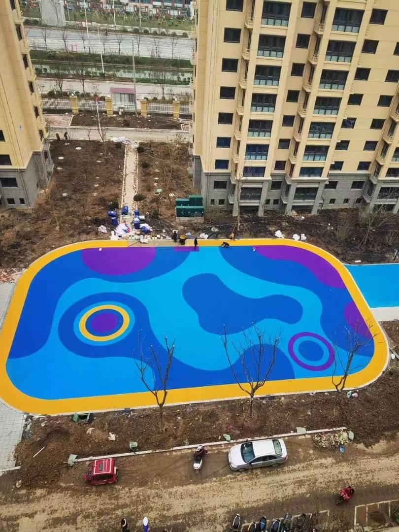 Plastic color granules EPDM outdoor rubber rubber runway flooring kindergarten basketball field floor