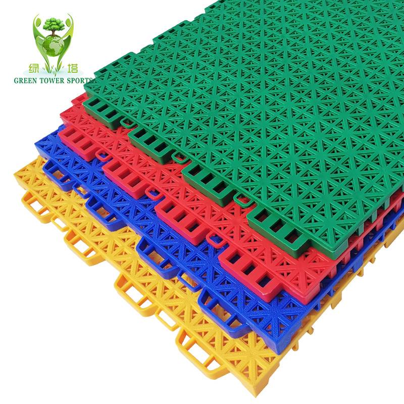 Suspended floor Kindergarten outdoor double -layer assembly floor basketball field outdoor anti -slip plastic sports ground