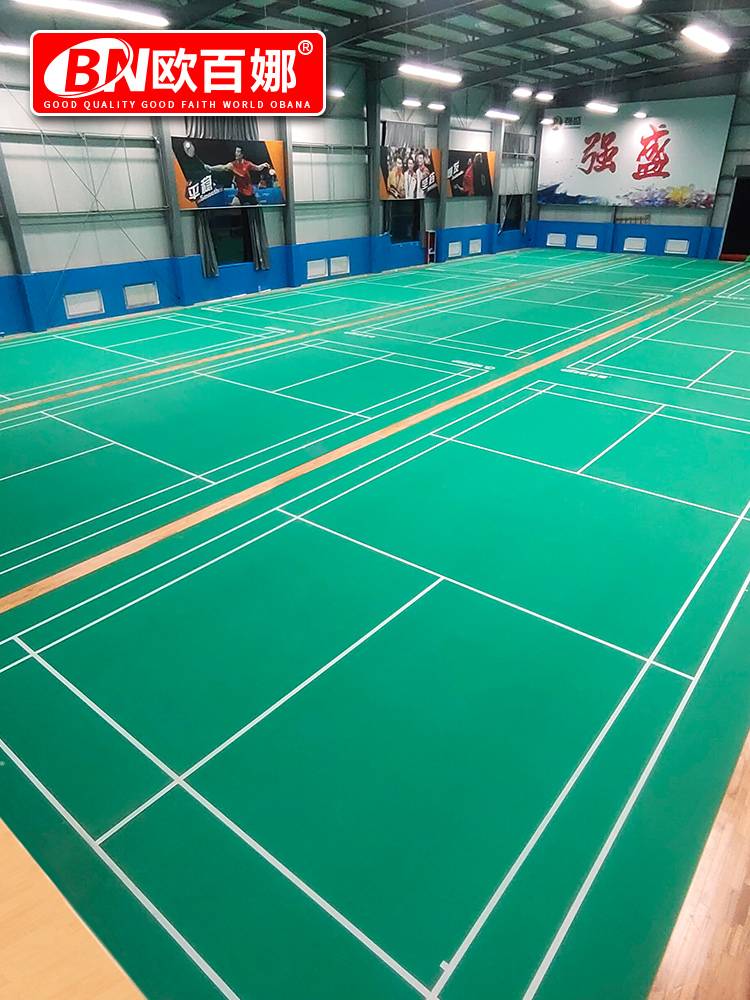 Obacnan Badminton Hall Field Jelly Room PVC Sports Evapuation Stadium Badminton Stadium Badfall Place