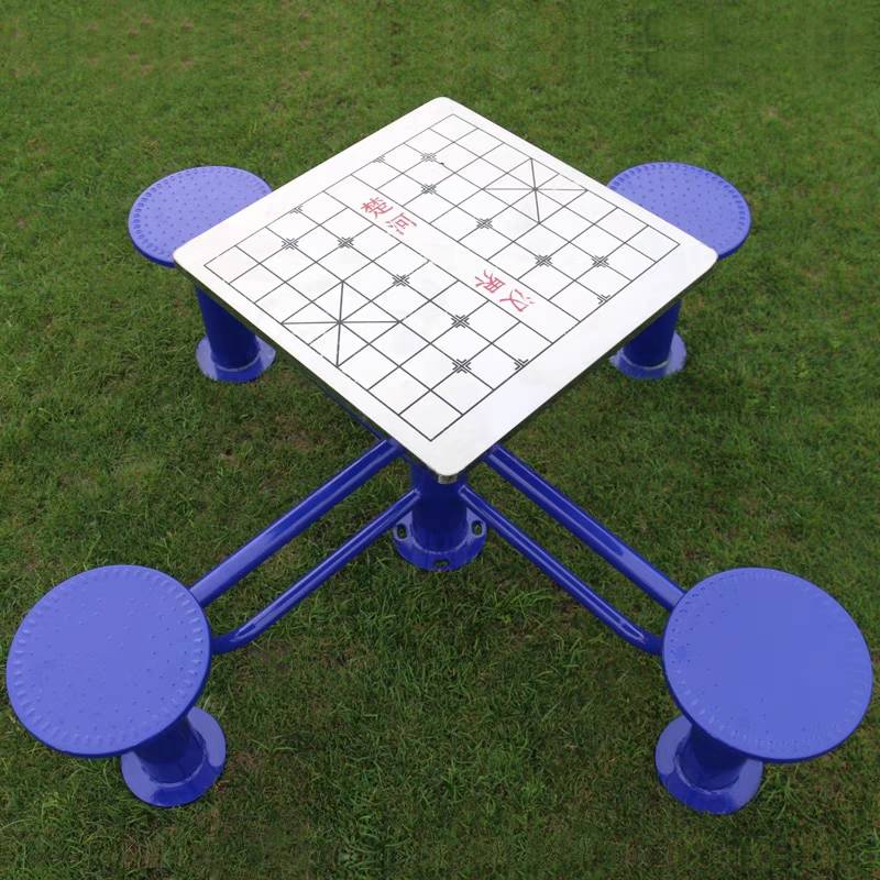 Chess and card table (stainless steel desktop)