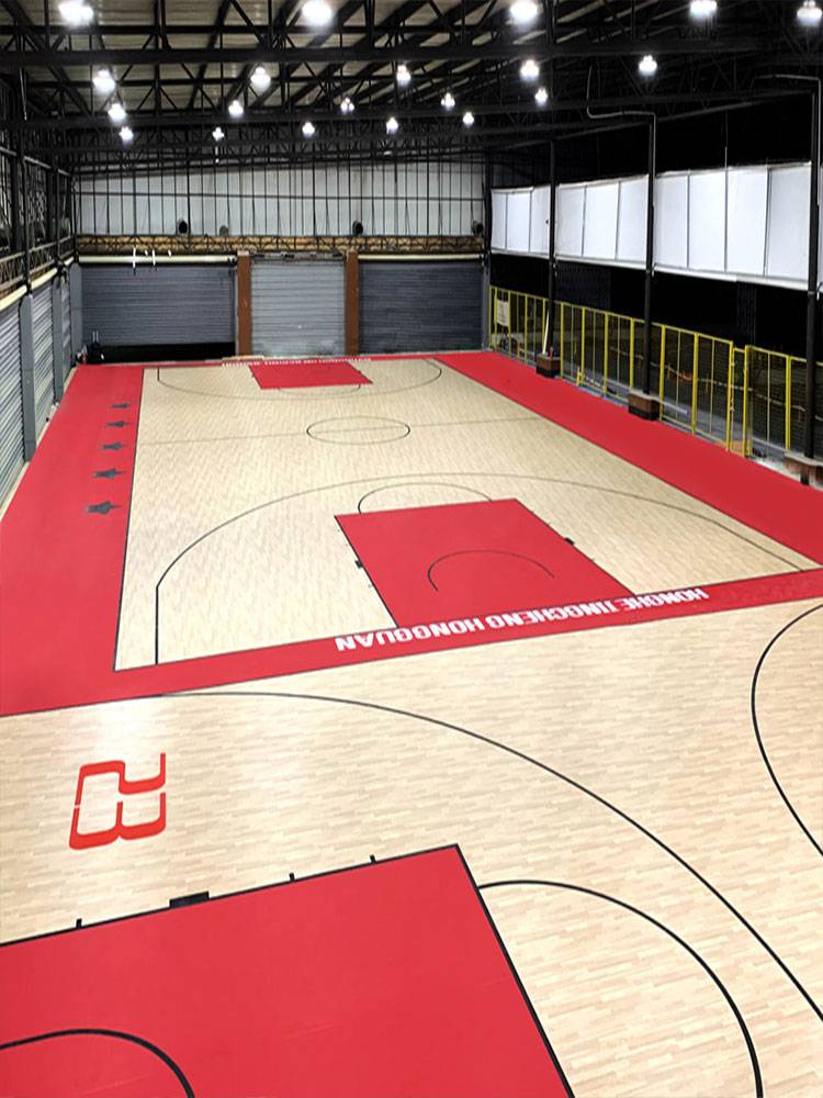 Basketball venue Geeral Room Dedicated PVC Plastic Sports Floor Customized Children's Basketball Place Gas Cushion