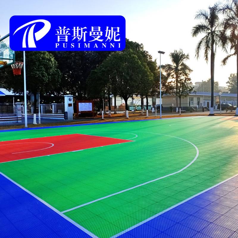 Suspended floor basketball court outdoor kindergarten rampant assembly sports ground anti -slip basketball venue cushion