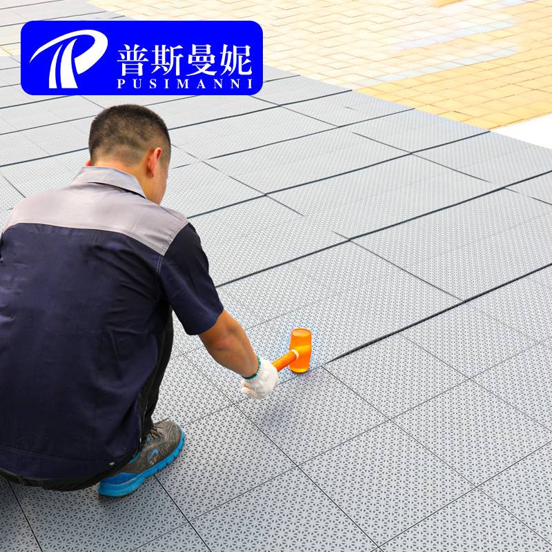 Suspended floor basketball court outdoor kindergarten rampant assembly sports ground anti -slip basketball venue cushion
