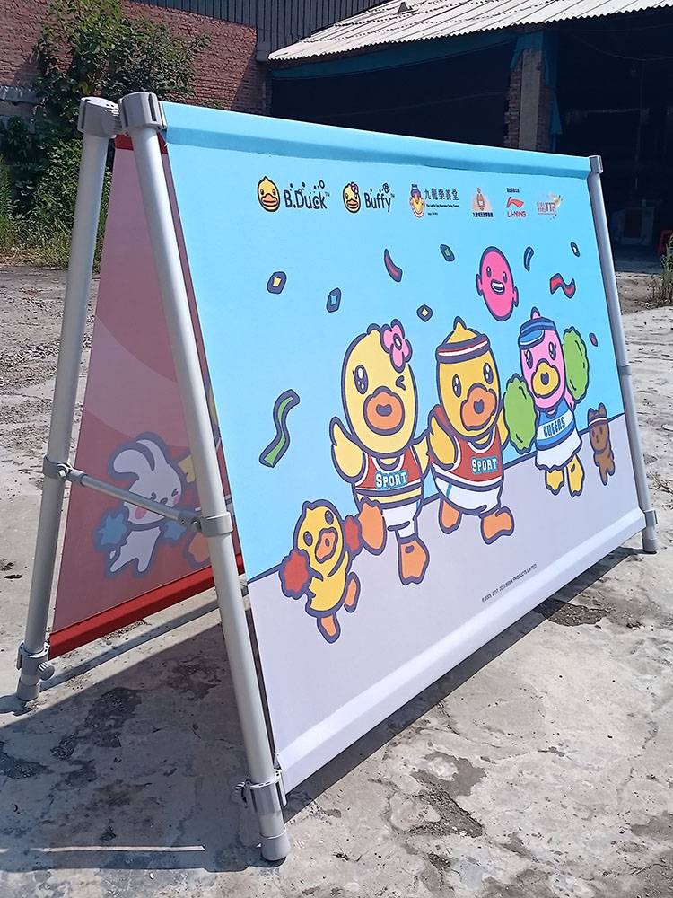Stadium advertising board marathon sports field fence venue fence A screen A screen A -line card card double -sided A -panel display rack