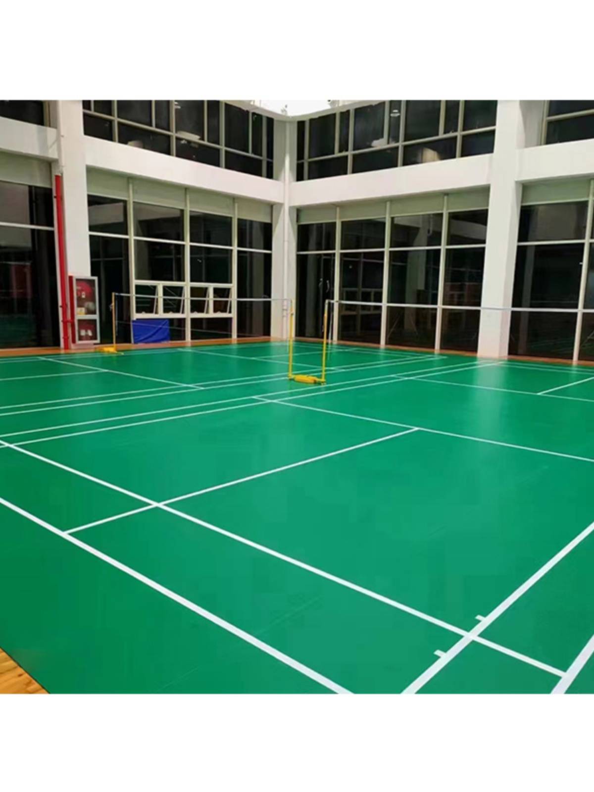 blueball field taped badminton pvc sports floors, smoother plastics, truncated tennis voltage