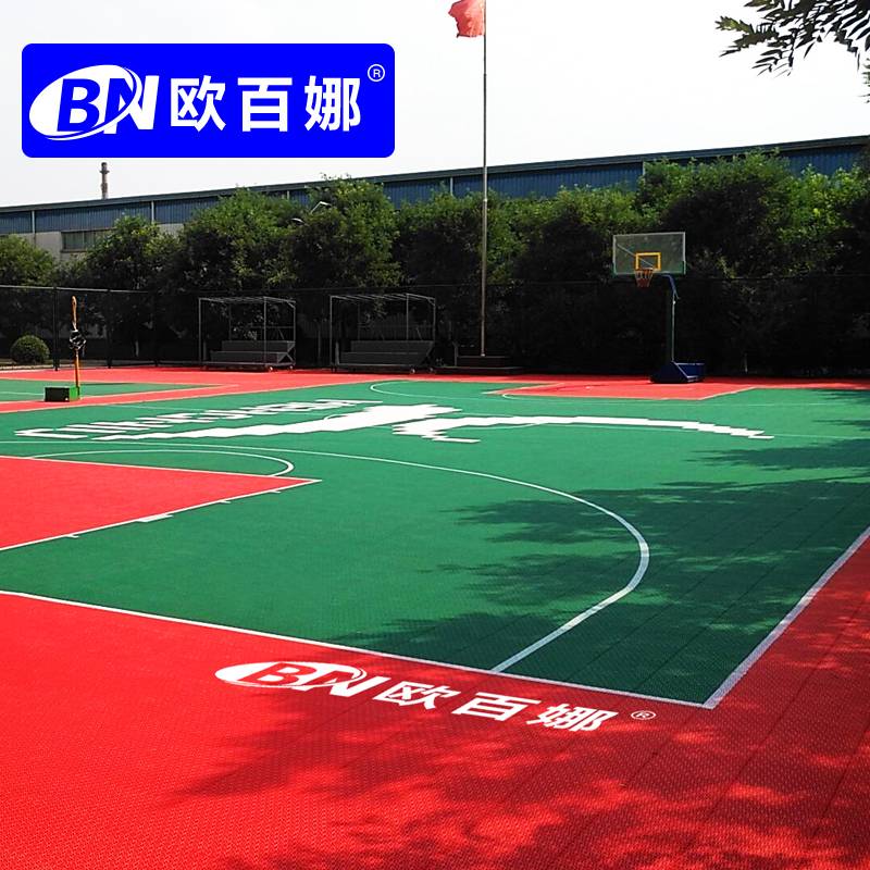 Ouba outdoor basketball venue suspended floor outdoor basketball venue cushion suspended assembly sports floor