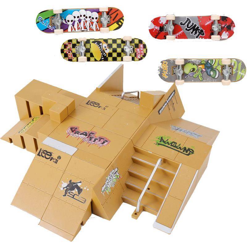 Finger skateboard venue professional version props competition special creative supporting full set combination children's toys