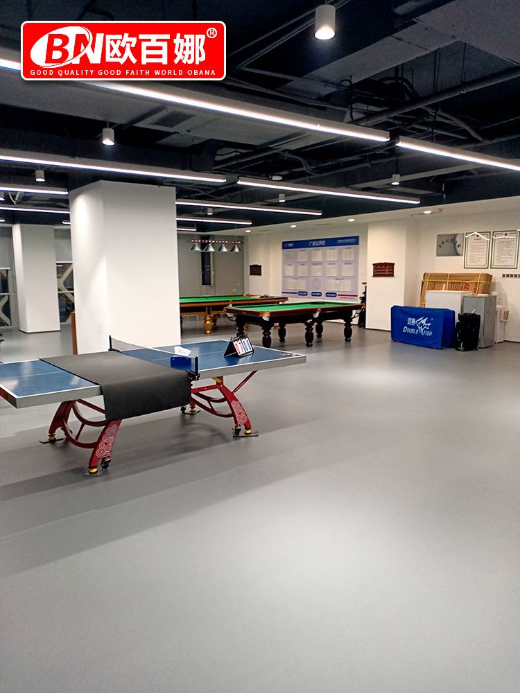 Ouba Table Tennis Place Global Global Anti -Slide Room Statue Special Place Plastic Plastic Sports Floor