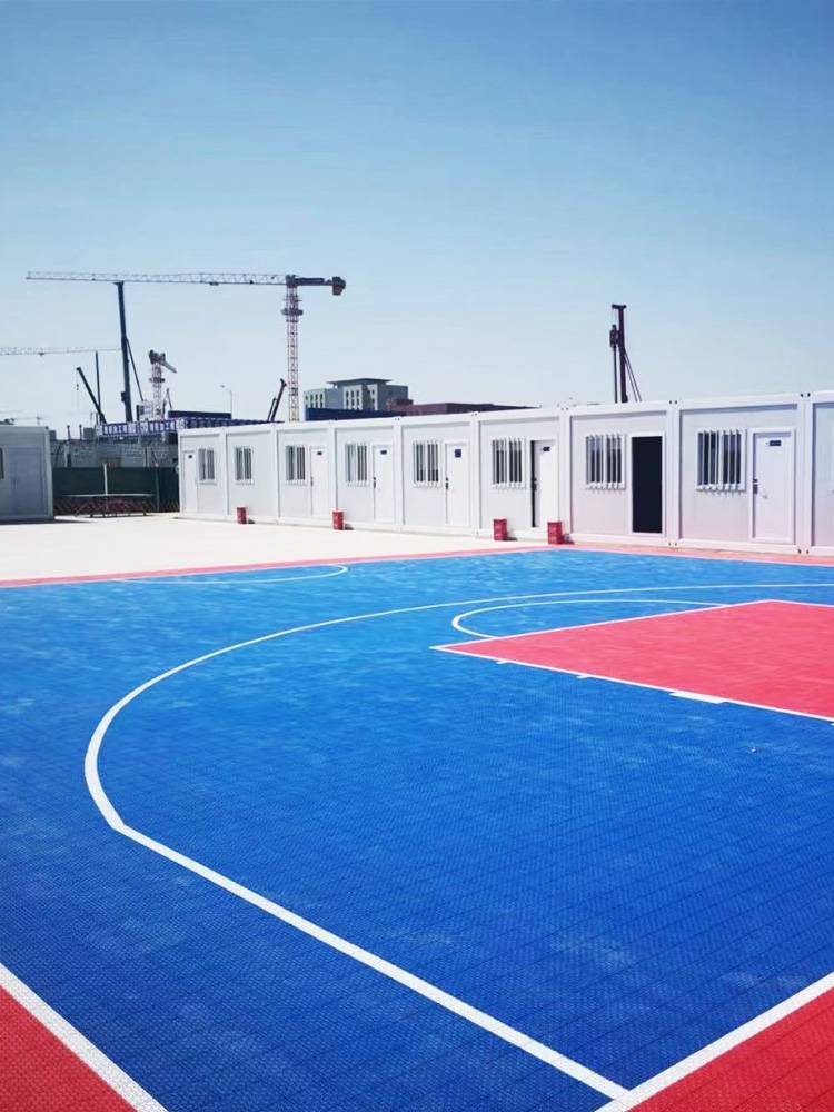 Basketball court suspended floor outdoor school playground badminton sports venue rubber kindergarten assembly suspended floor mat