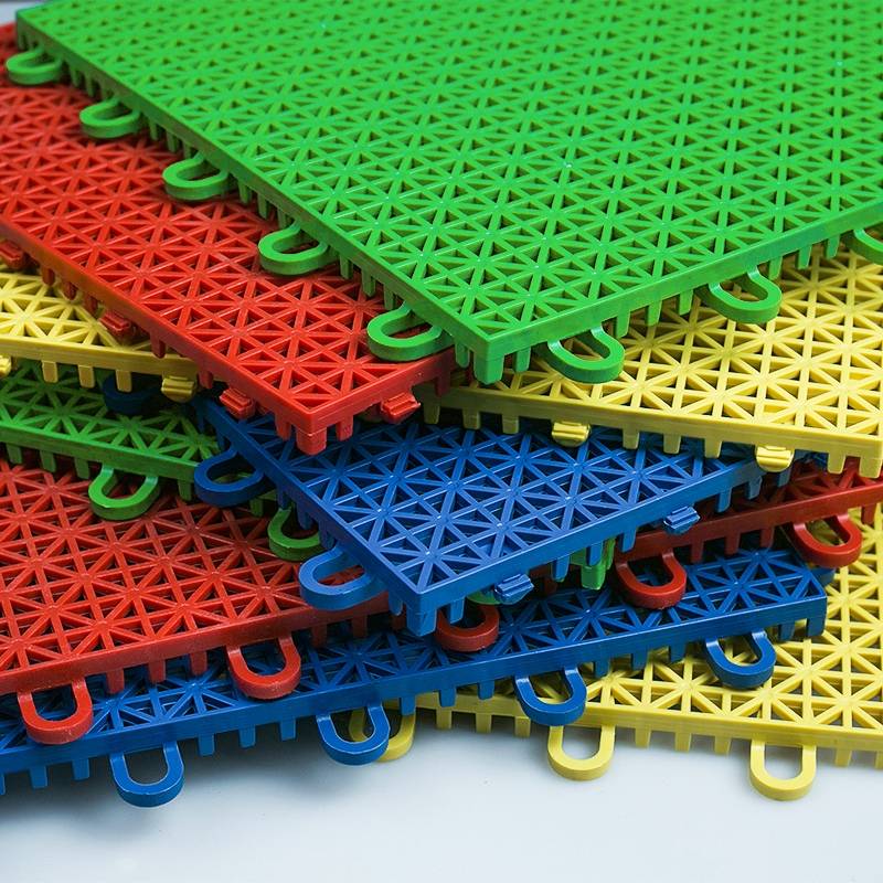 Kindergarten suspended floor outdoor sports assembly plastic floor mats basketball venue rubber school outdoor anti -slip rubber