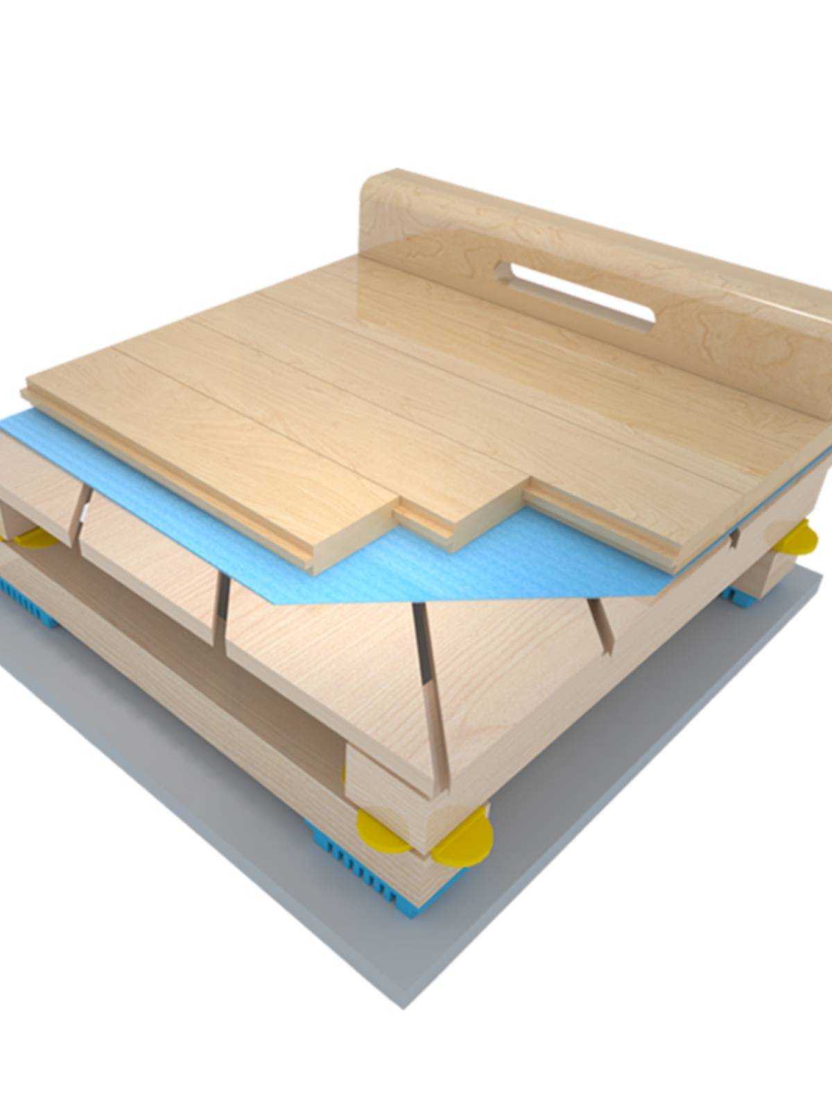 Quickwood basketball court, badminton court, wooden floors for skating